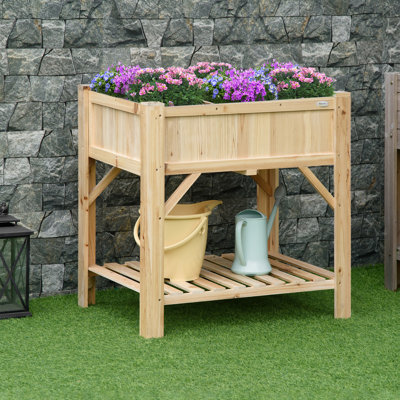 Wood Elevated Planter