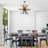 Rachael 8 - Light Sputnik Sphere Chandelier with Wrought Iron Accents-580137120-580137134