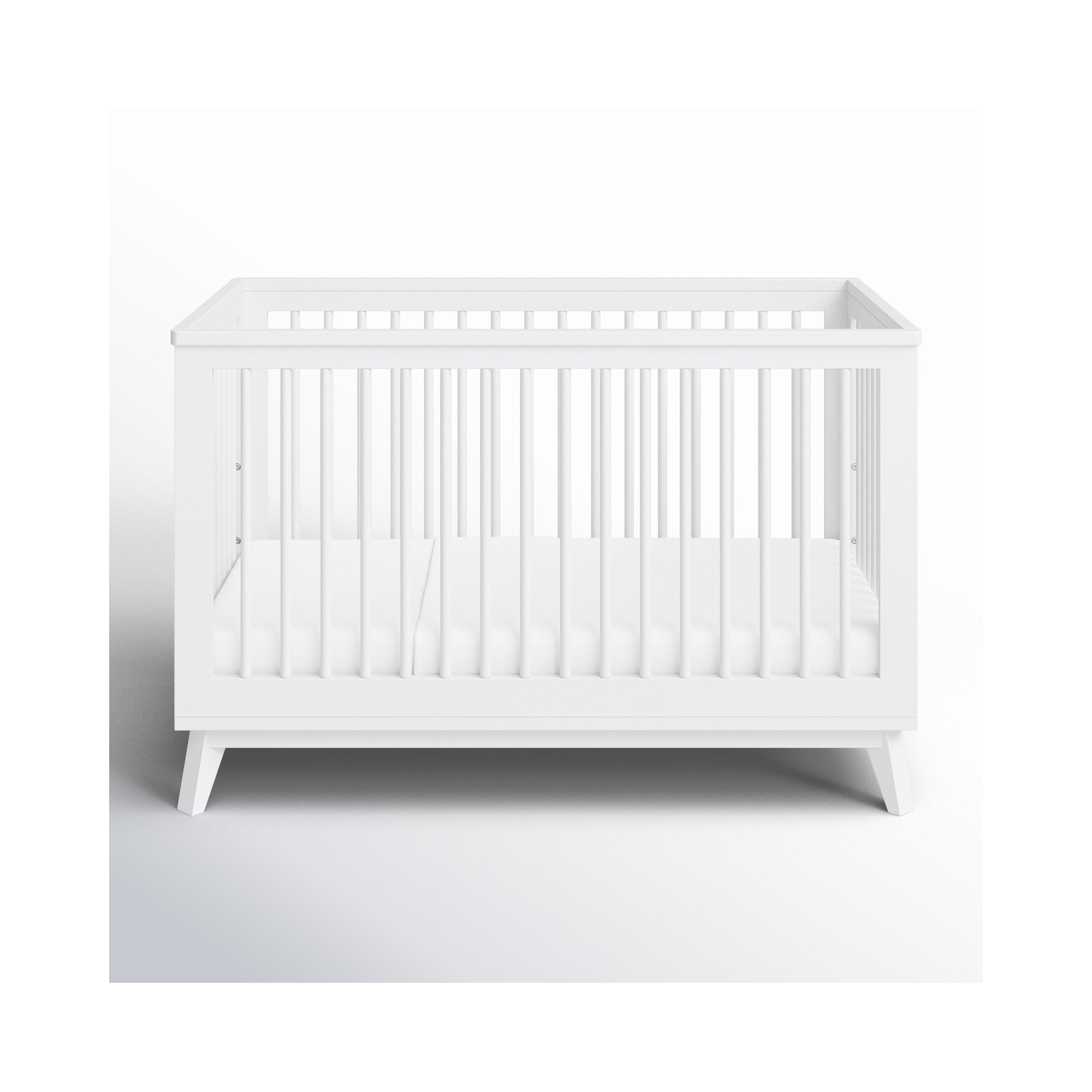 Scoot 3-in-1 Convertible Crib, White