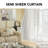 Adjustable Tie-Top Semi-Sheer Curtain Panel-393346673-393346675