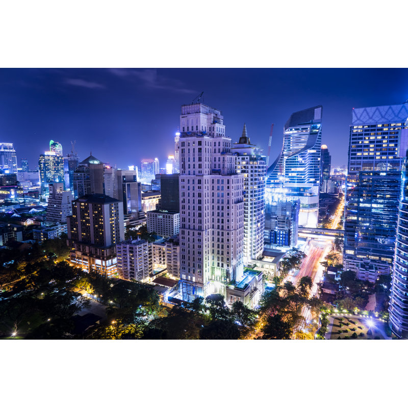 City Buildings - Wrapped Canvas Print, 51cm H x 76cm W x 3.8cm D