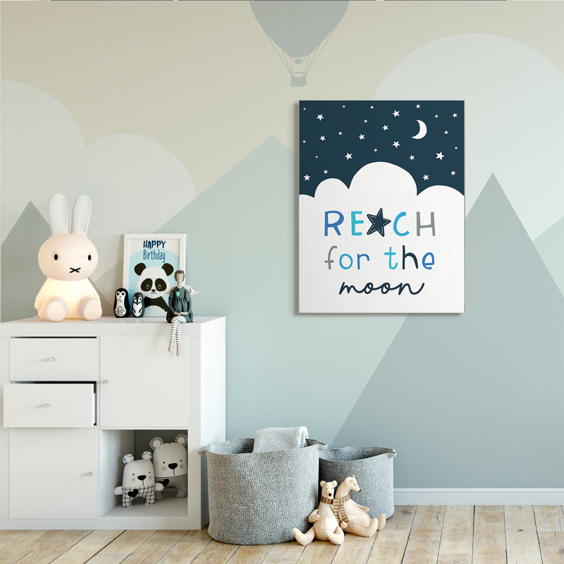 Reach For Moon Moon, Toile tendue, H 48 po x l 36 po x P 1,5 po