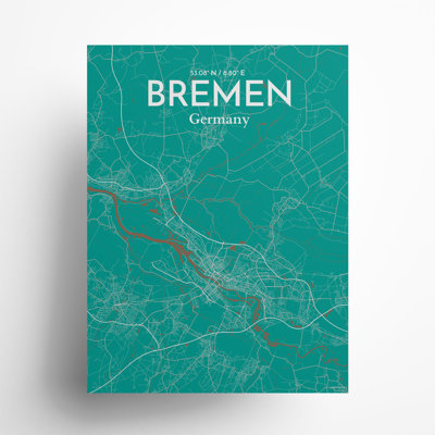Bremen City Map, impression