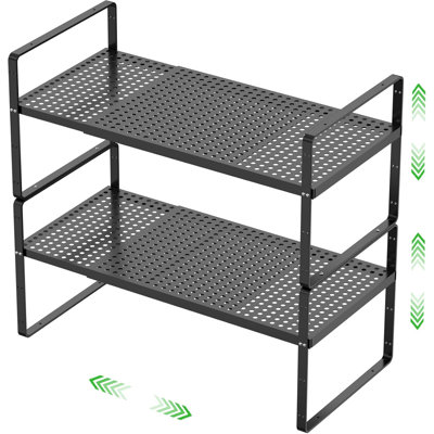 Tablette de rangement pour armoire extensible et empilable