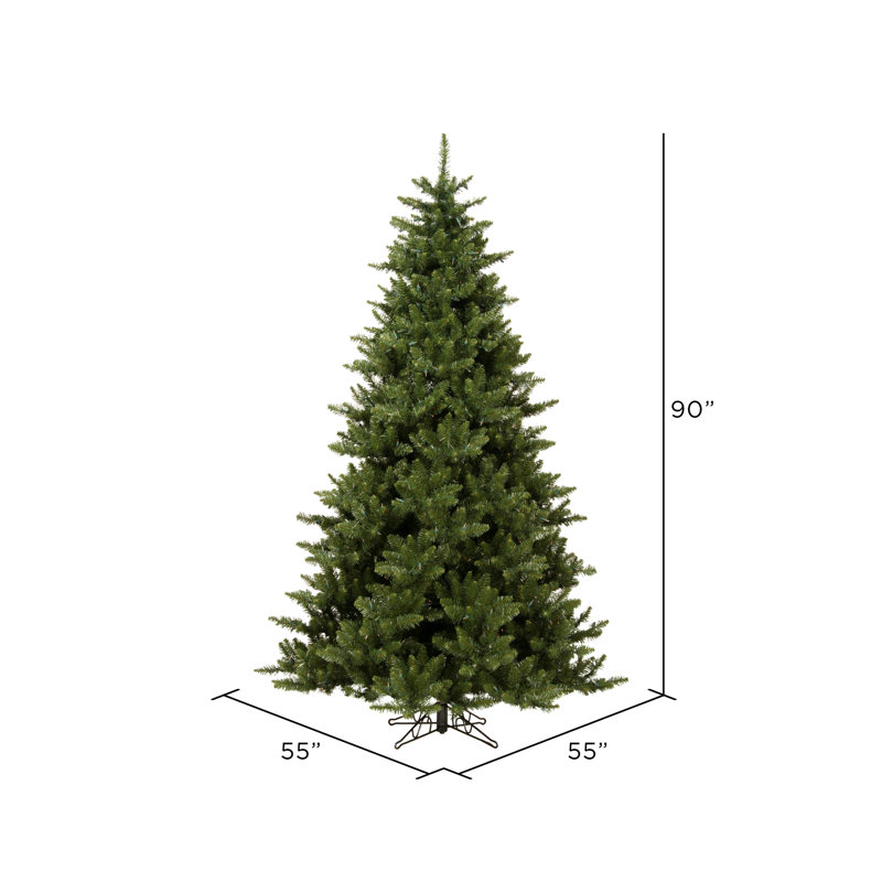 Camdon Fir Artificial Christmas Tree with Stand, 7.5' H, Unlit