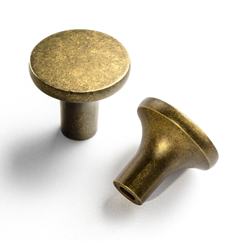 Ensemble de boutons circulaires, Laiton antique, 1.14"