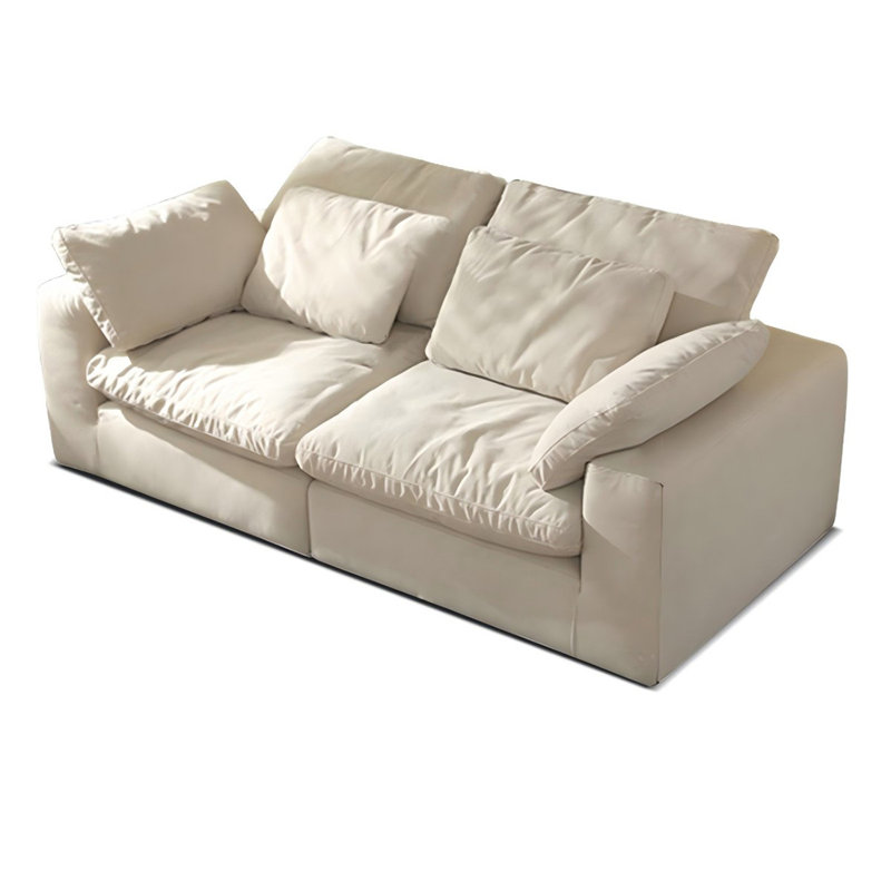 White Polyester Modular Sofa cushion Loveseat