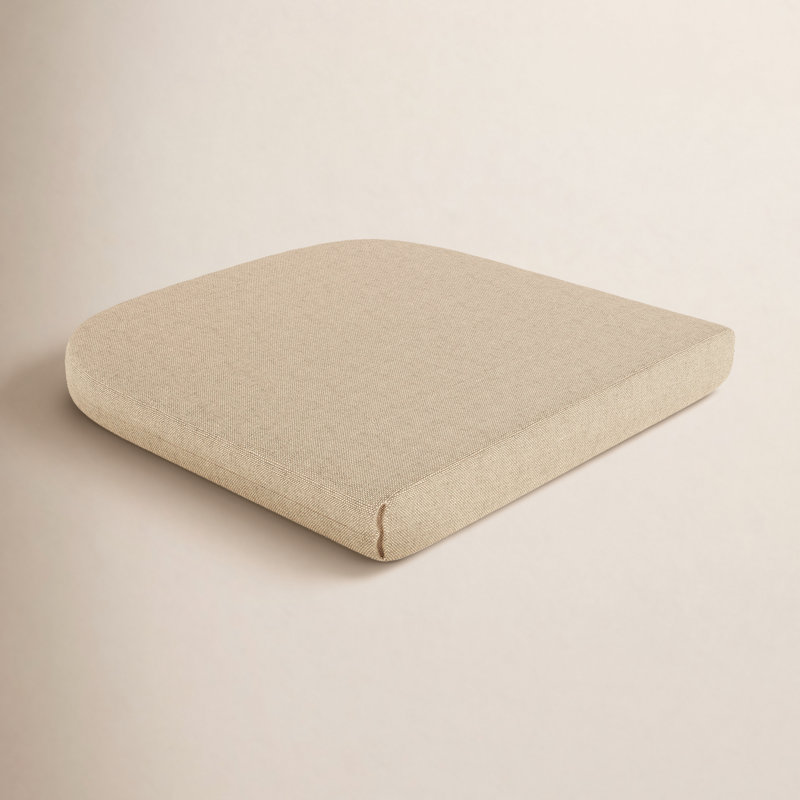 Coussin de remplacement pour coussin de chaise de salle à manger - L 18 x l 18 x P 2,5, Toile Sunbrella® beige antique