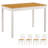 Compact Solid Wood Dining Table Set For Small Spaces, Ancient White, Kitchen & Dining Room