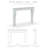 Petite French Cast Stone Fireplace Surround with Bullnose Hearth-104111508-104111514