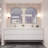 Azden 84" Wall-Mounted Double Bathroom Vanity Set-844329443