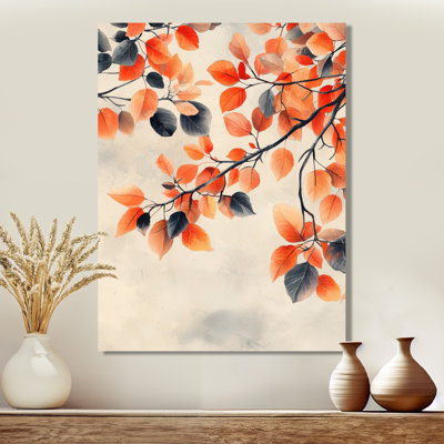 Joyse - feuilles, art mural en métal, reproduction d'art traditionnelle en métal