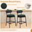 Tabouret de comptoir moderne à dossier courbé et rembourré-85609982