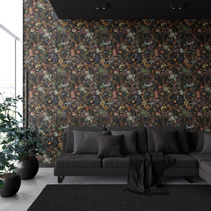 Glamour Life Wallpaper, Black