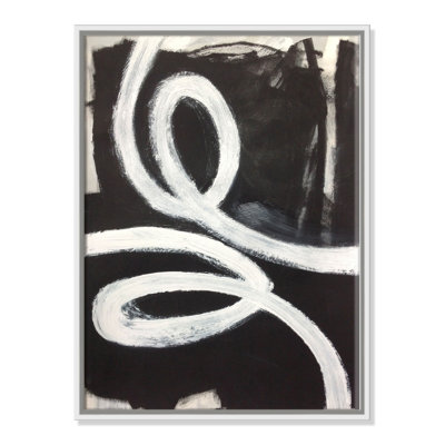 Hendrix "White Swirly Swirls 1" Print