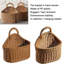 Ensemble de 1 panier suspendu fait à la main pour fleurs Décoration murale rustique pour fleurs et plantes-108787627
