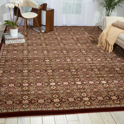 Tapis bordeaux Deherrera