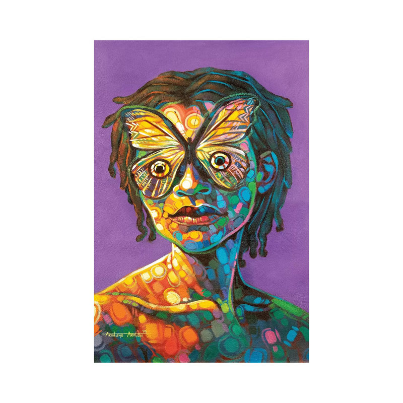 Untitled III by Akintayo Akintobi - Painting on Canvas, 66.04cm H x 45.72cm W x 3.81cm D, Wrapped Canvas