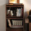 Simple Groove Glass Accent Cabinet