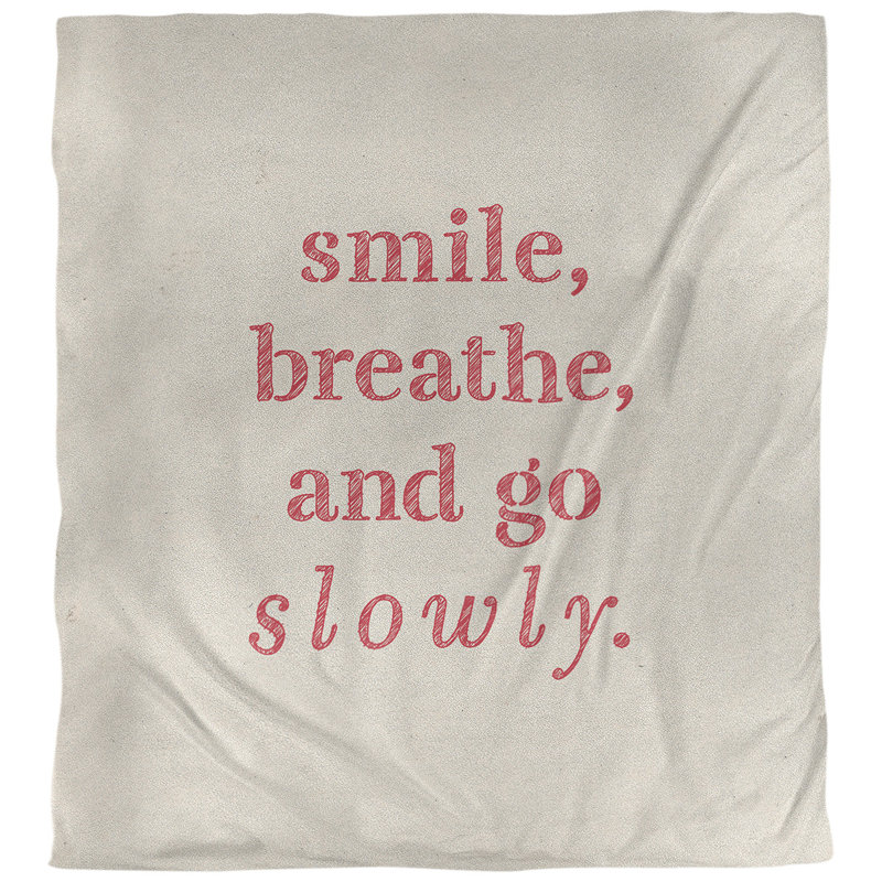 Housse de couette simple go quote lente, Housse de couette pour très grand lit, Blanc / rouge