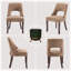 Chaise de salle à manger rembourrée Arlene-89188288