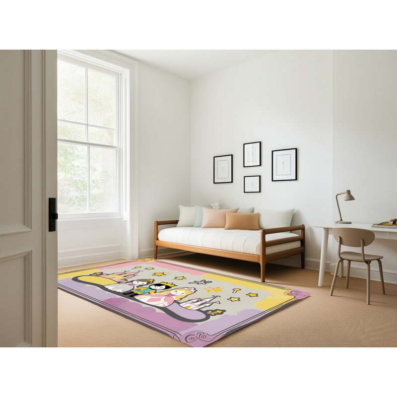 Tapis fantaisie East Urban Home, Rectangle de 5 pi x 8 pi