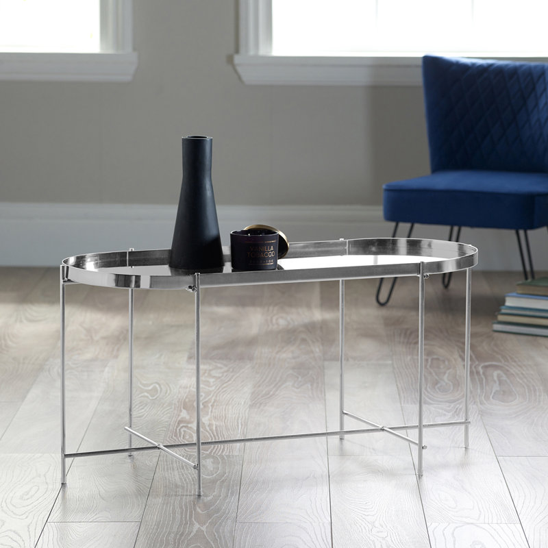 Luna Coffee Table, Chrome