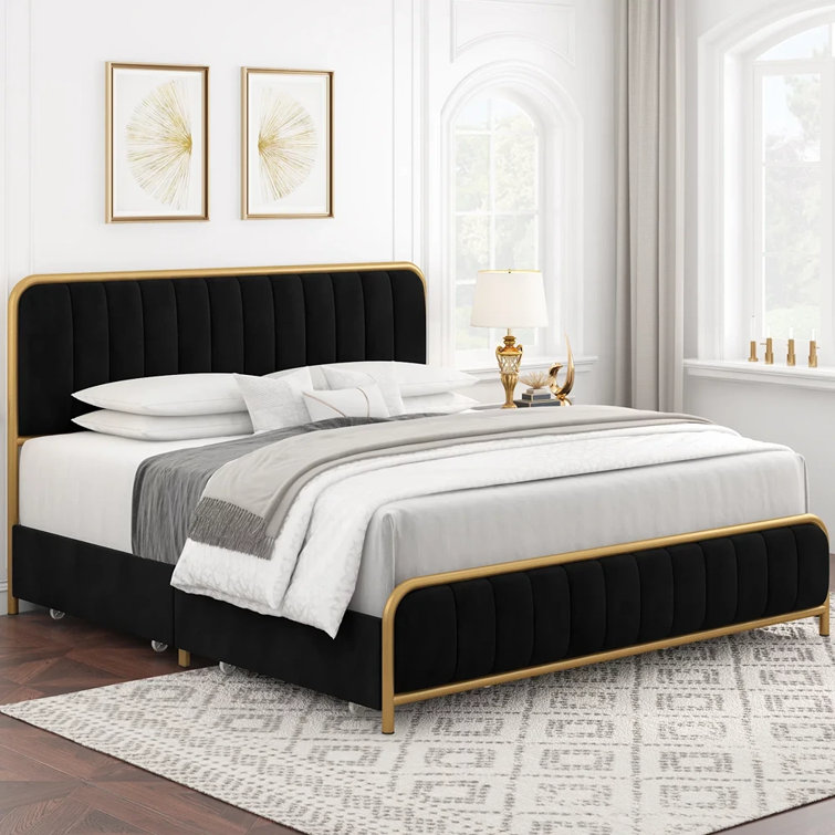 Mercer41 Stassa Metal Bed - Wayfair Canada