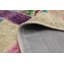 Tapis décoratif turquoise/rouge/beige en laine noué à la main de conception unique 5 pi 6 po x 8 pi 1 po Beppino