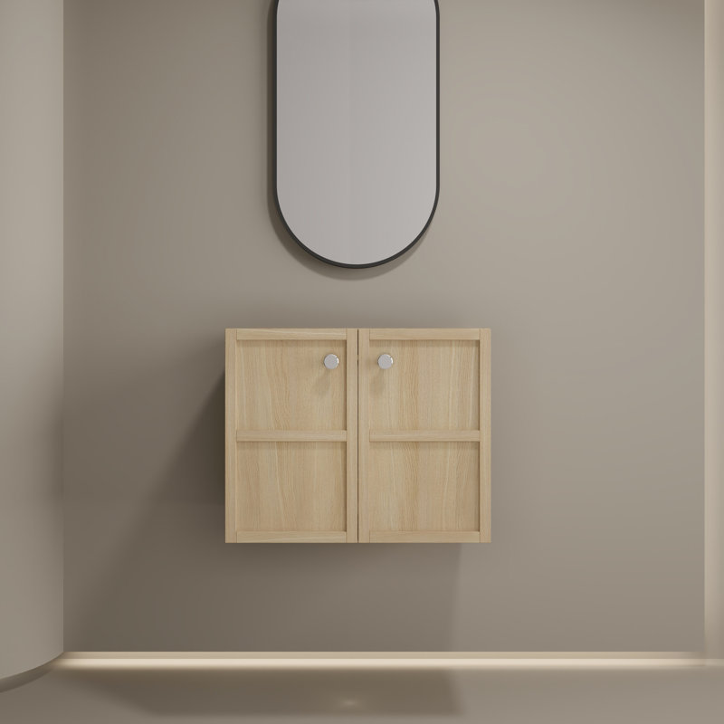 Armoire de salle de bain en contreplaqué de chêne 24 po - et chic pour votre évier de salle de bain, 24"