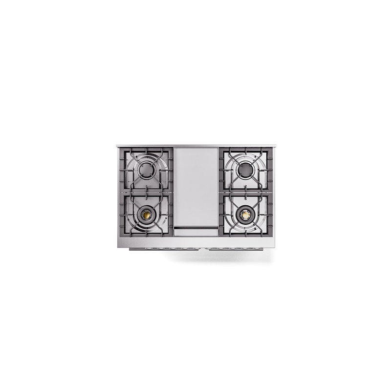 ILVE Professional Plus II 40 in Dual Fuel Range, Liquid Propane, Stainless Steel