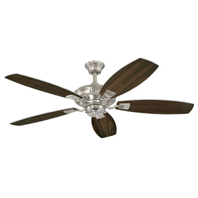 Ventilateur de plafond standard à 5 pales de 52 po avec chaîne de traction