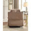 Fauteuil inclinable brun avec accoudoirs coussinés