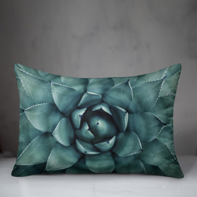 Floral Outdoor Reversible Throw Pillow