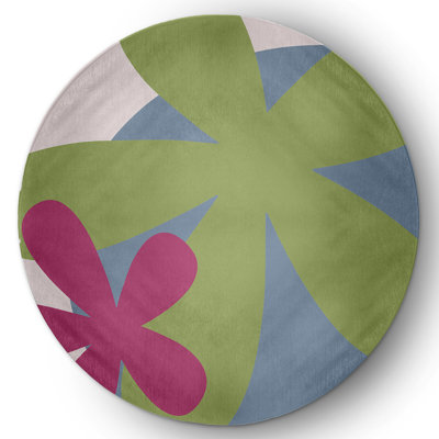 Chenille Floral Indoor / Outdoor Rug