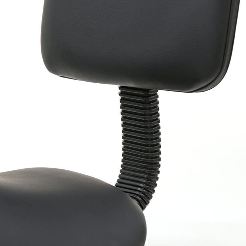 Backed Adjustable Height Ergonomic Lab Stool with Wheels