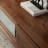 Simple solid wood large capacity TV cabinet-107265346