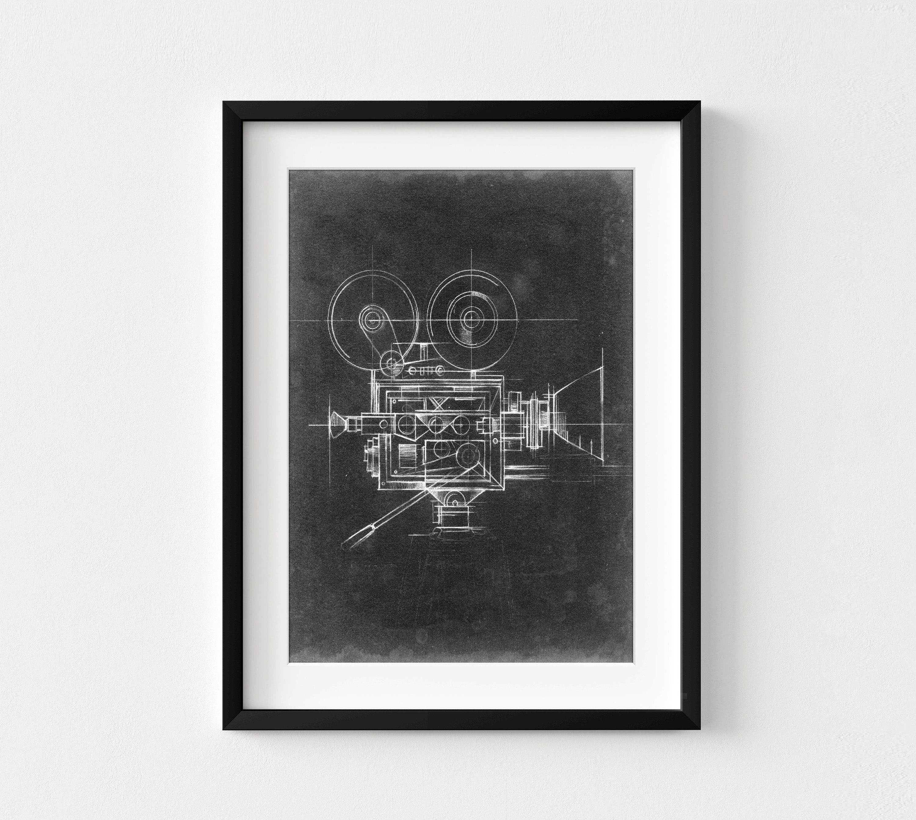 Williston Forge Vintage Camera Print, Framed Chalkboard Wall Decor ...