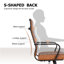 Fauteuil de bureau ergonomique en cuir de polyuréthane et de bureau Amaiia-1338410765
