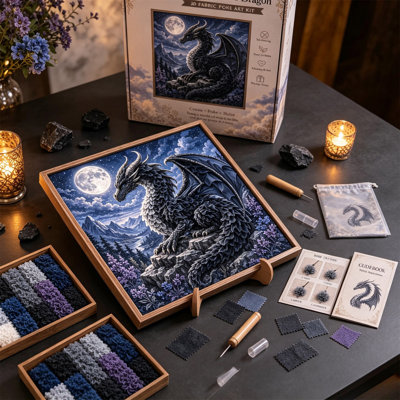 Trousse de décoration suspendue en acrylique Mythic Dragons Realms Poke Art