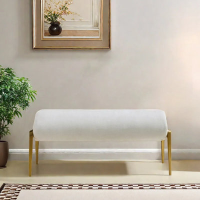 Bench soft-padded clothing store rest stool metal