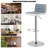 Plouffe Swivel Upholstered Adjustable Height Counter Stool with Metal Frame