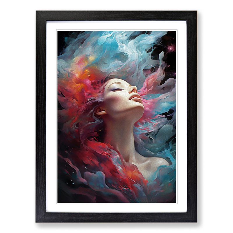 Galaxy Modern - Framed Print, Black Framed, 34cm H x 25cm W