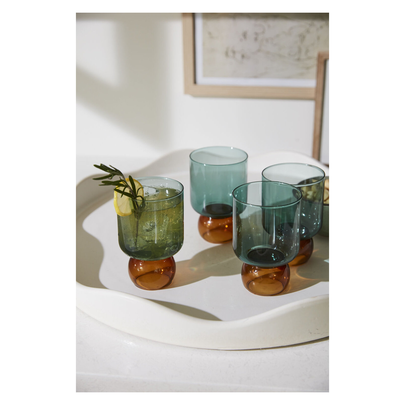 Yanely Drinkware 3.25"x 4.75", Turquoise