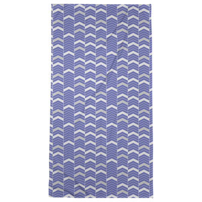 Serviette de plage lineed chevrons Stephenie