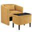 Fauteuil demi-tonneau avec repose-pieds Elha-1057887946