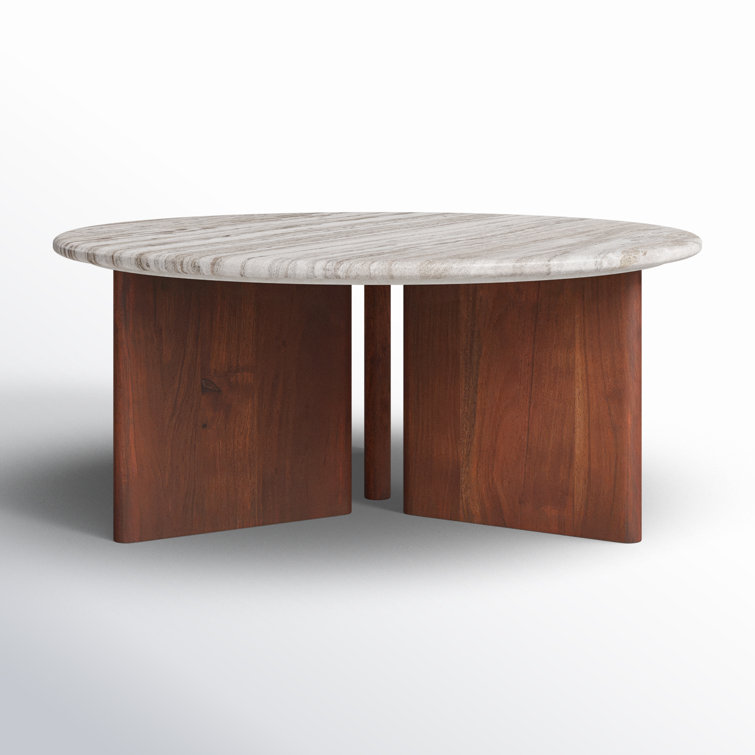 Ferney Round Marble Top Coffee Table