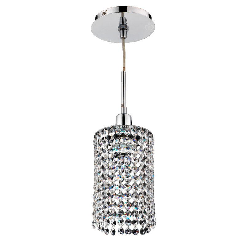 Luminaire suspendu cylindrique à 1 lumière Pakswith