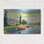  «Summer On The Lake» par John Jaster, art mural en métal, 36 po x 24 po