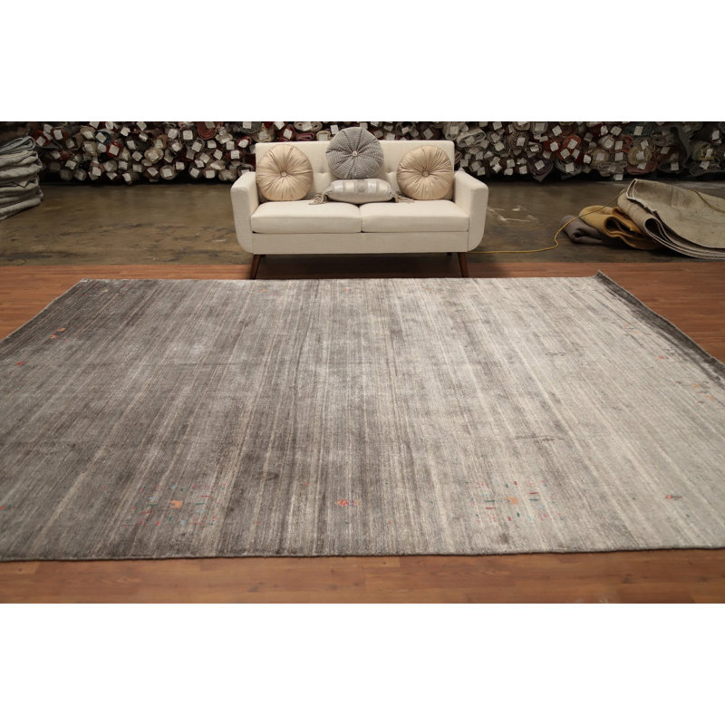 Tapis élégant en soie Gabbeh 9 x 12